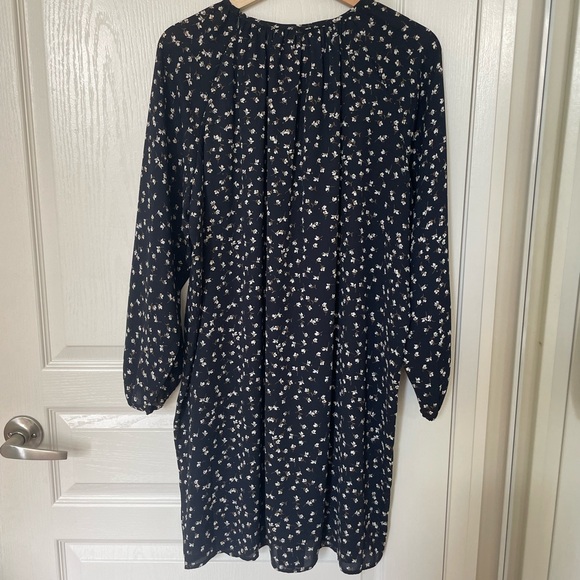 OAK+ FORT Navy Floral Dress - Picture 2 of 5